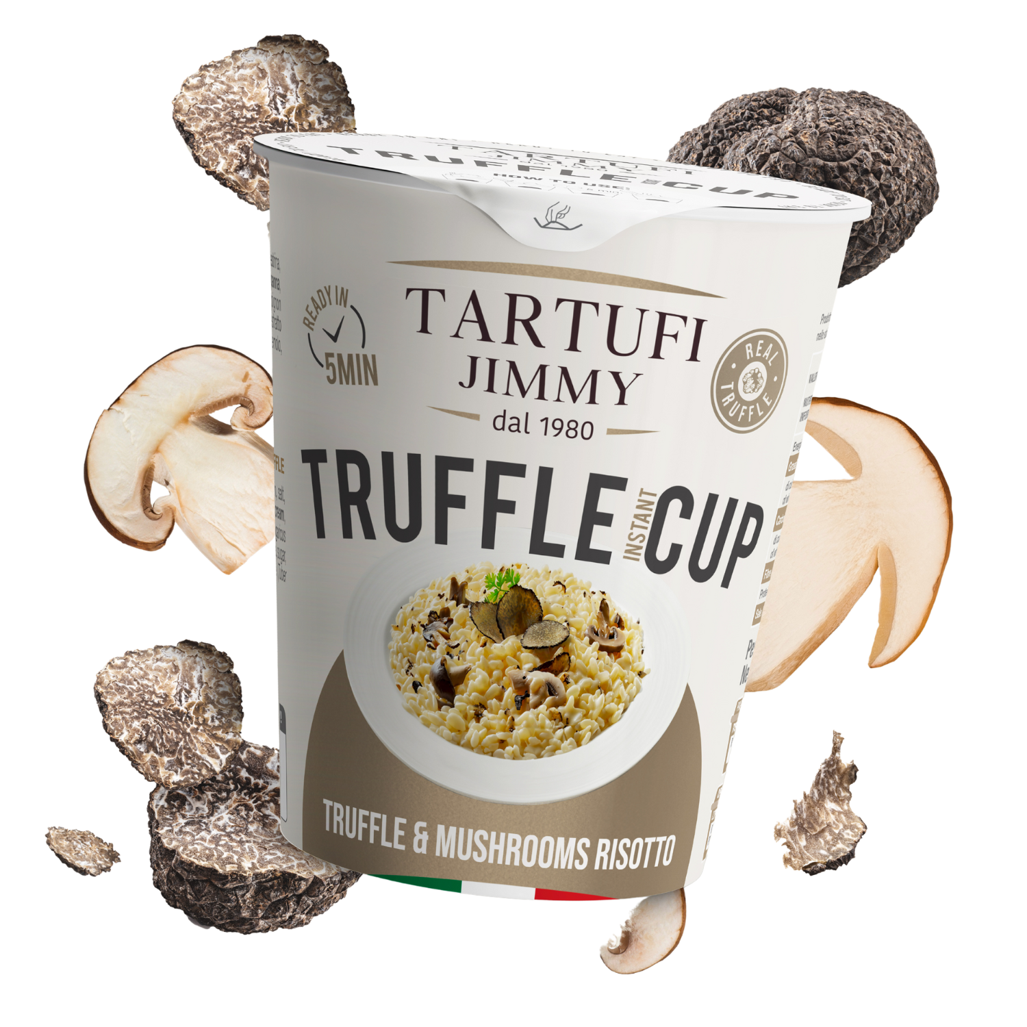 Контейнер с Ризото с черен трюфел и манатарки – TRUFFLE CUP Контейнер с Ризото с черен трюфел и манатарки – TRUFFLE CUP